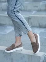 женские зимние лоферы BM-W3386