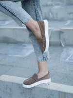 женские зимние лоферы BM-W3386