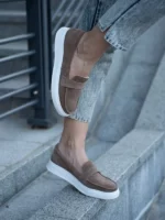 женские зимние лоферы BM-W3386