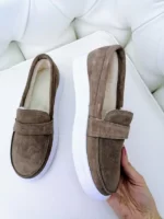 женские зимние лоферы BM-W3386